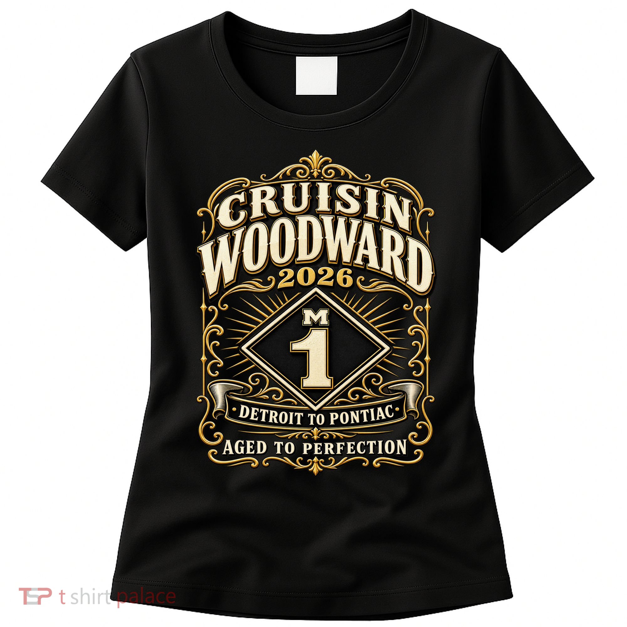 Aged To Perfection 2026 Woodward M1 Car Cruise Women's T-Shirt
