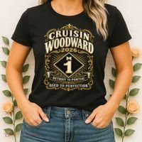 Aged To Perfection 2026 Woodward M1 Car Cruise Women's T-Shirt thumb 2