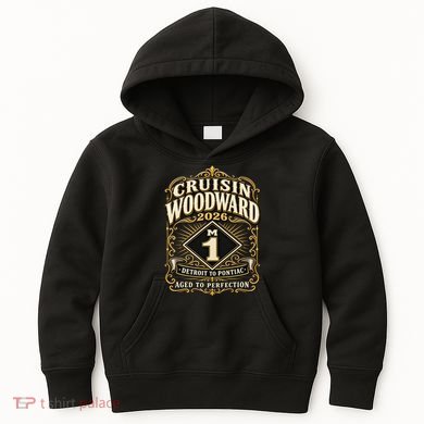 Aged To Perfection 2026 Woodward M1 Car Cruise Kids Hoodie