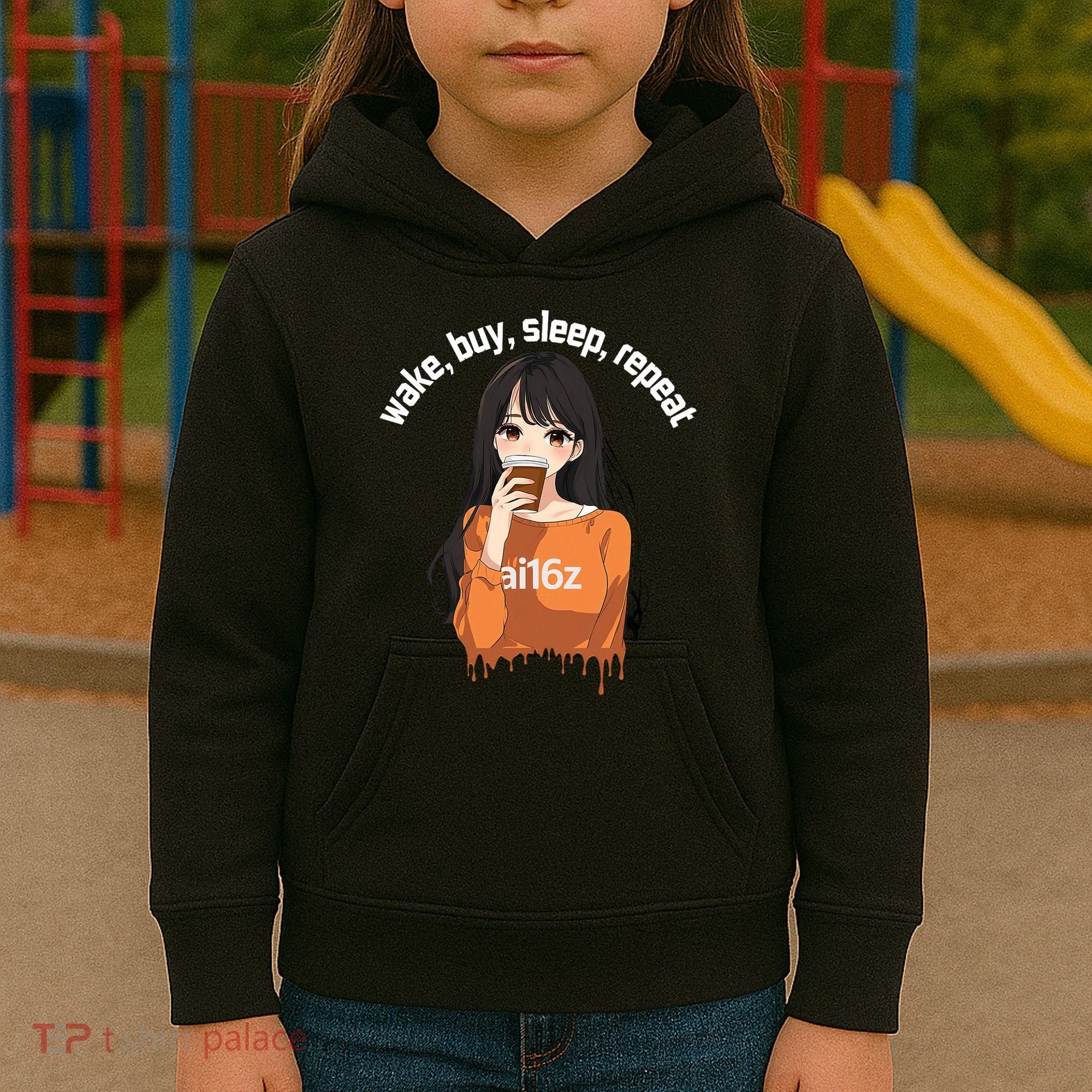 Ai16z The Pioneering Aidao Ai Agent Kids Hoodie