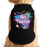 Art Teacher Retro Gift Doggie Tank thumb 0
