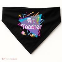 Art Teacher Retro Gift USA-Made Doggie Bandana thumb 0