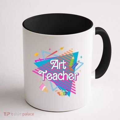 Art Teacher Retro Gift Coffee Mug back