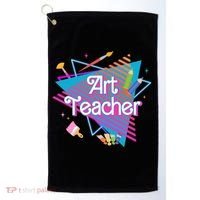 Art Teacher Retro Gift Golf Towel thumb 0