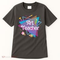 Art Teacher Retro Gift Tall T-Shirt thumb 0
