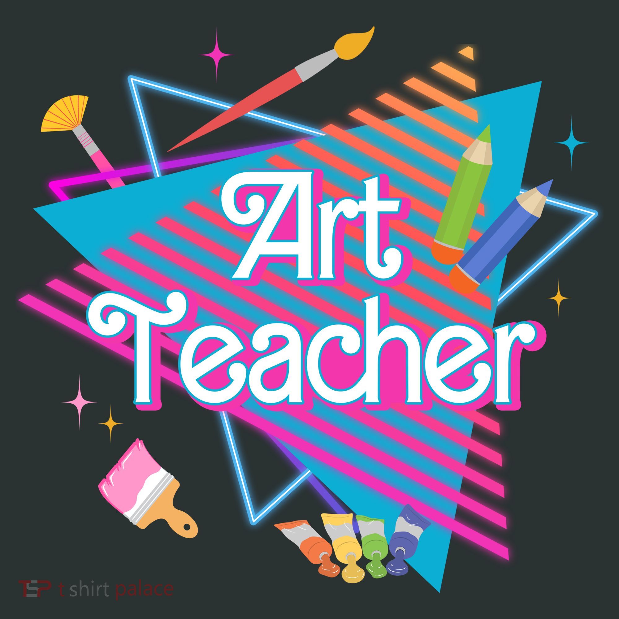 Art Teacher Retro Gift Coaster