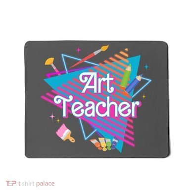Art Teacher Retro Gift Mousepad