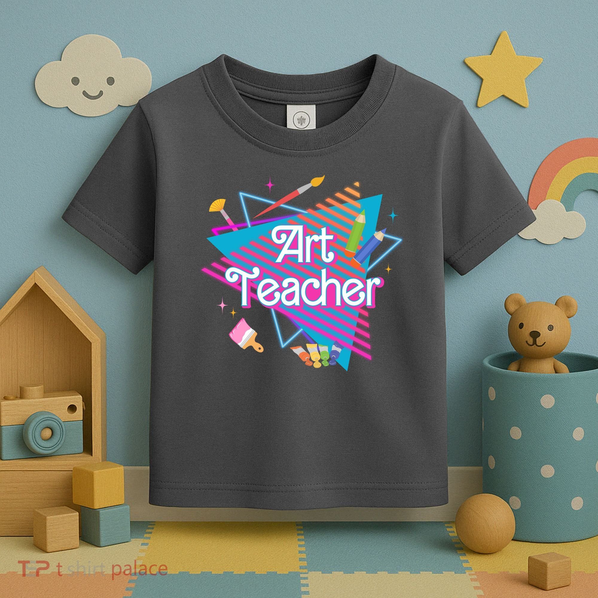 Art Teacher Retro Gift Toddler T-Shirt