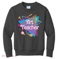 Art Teacher Retro Gift Kids Sweatshirt thumb 0