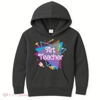 Art Teacher Retro Gift Kids Hoodie thumb 0