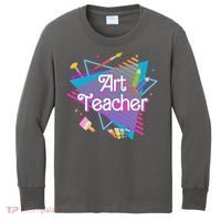 Art Teacher Retro Gift Kids Long Sleeve Shirt thumb 0