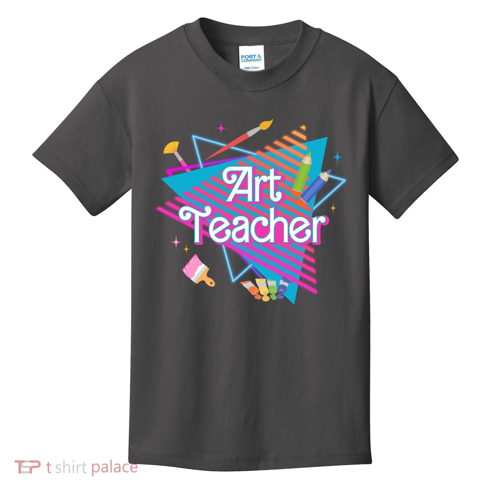 Art Teacher Retro Gift Kids T-Shirt