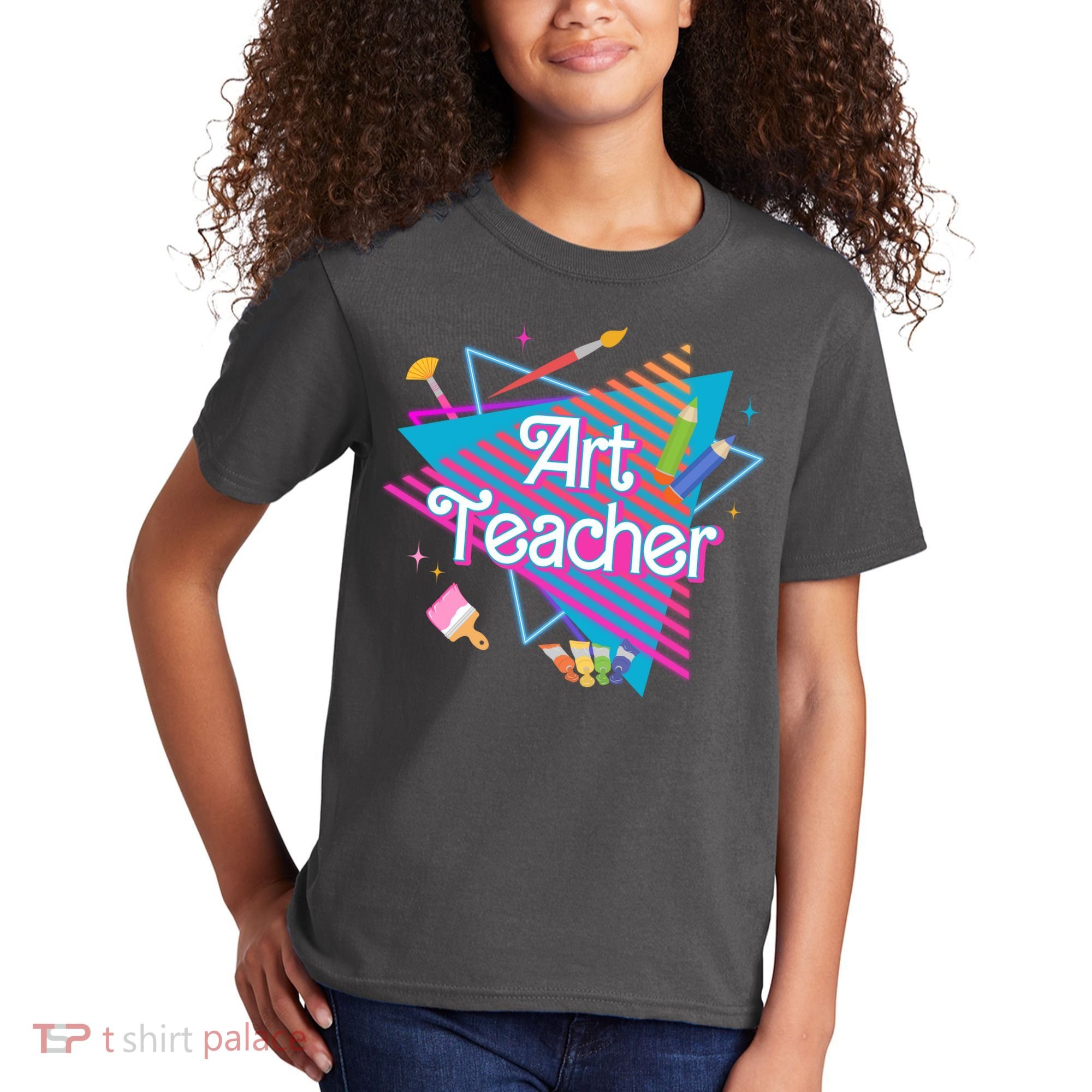 Art Teacher Retro Gift Kids T-Shirt