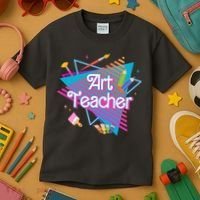 Art Teacher Retro Gift Kids T-Shirt thumb 3