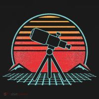 Astronomy Telescope Retro Space Science Vintage T-Shirt thumb 7