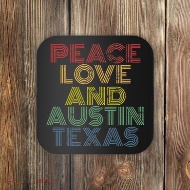 Austin Texas Retro Vintage Coaster