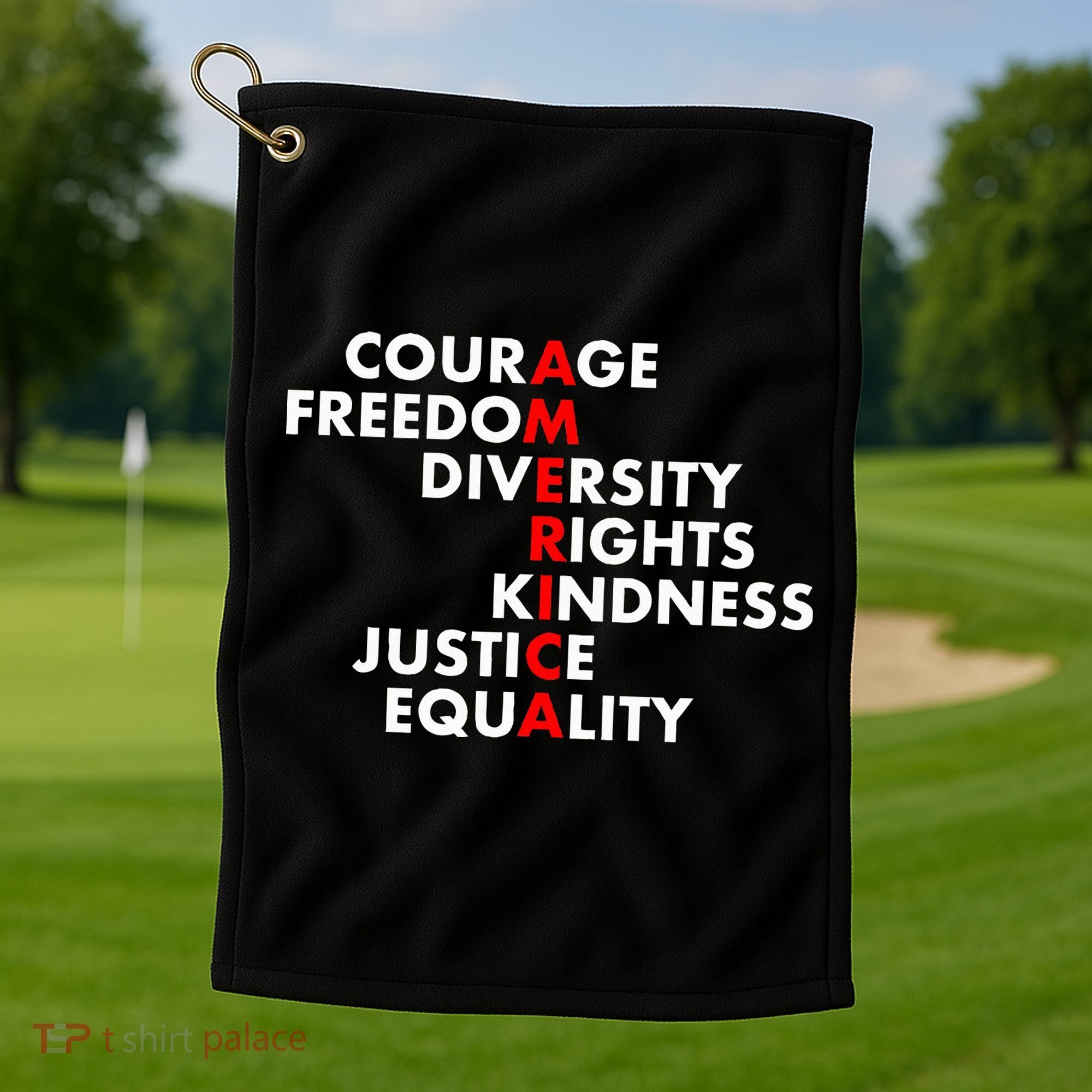 Anti Trump Resist Political Golf Towel