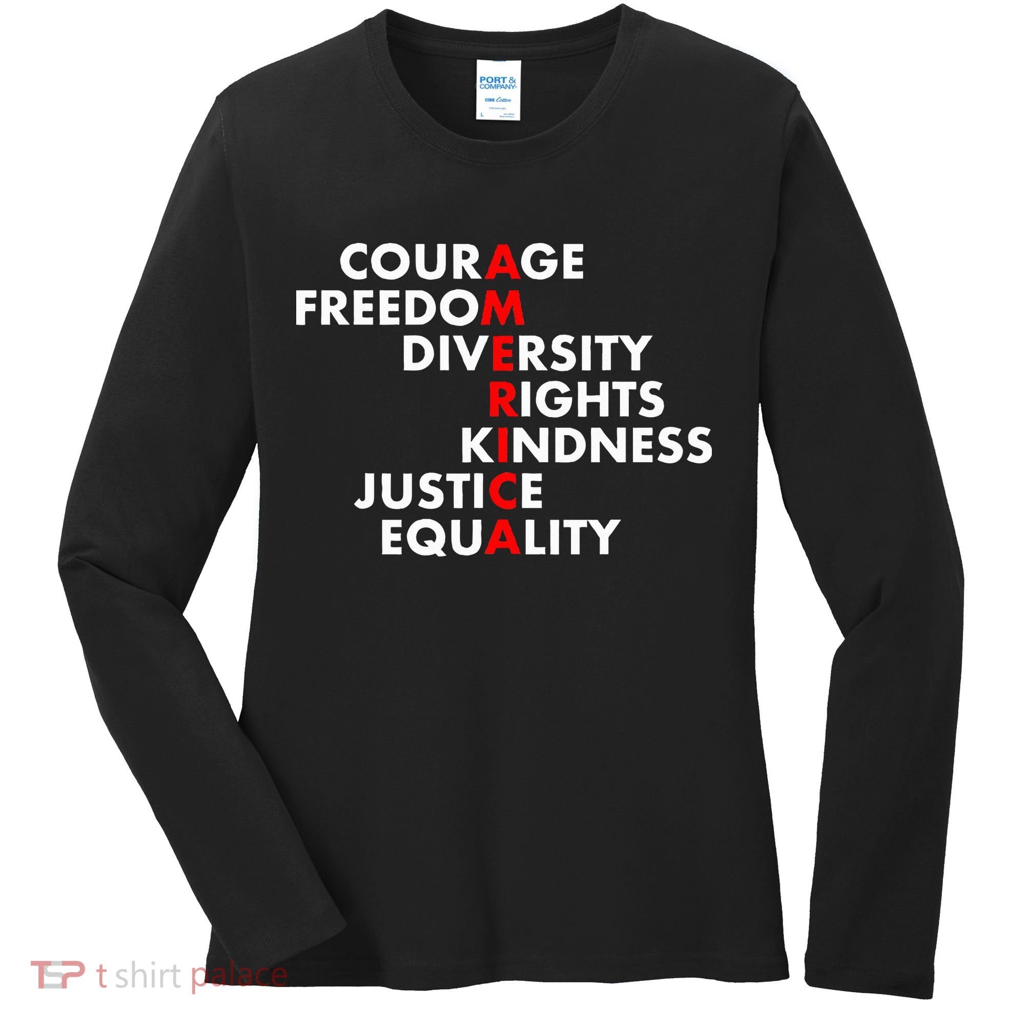 Anti Trump Resist Political Women's Long Sleeve Shirt