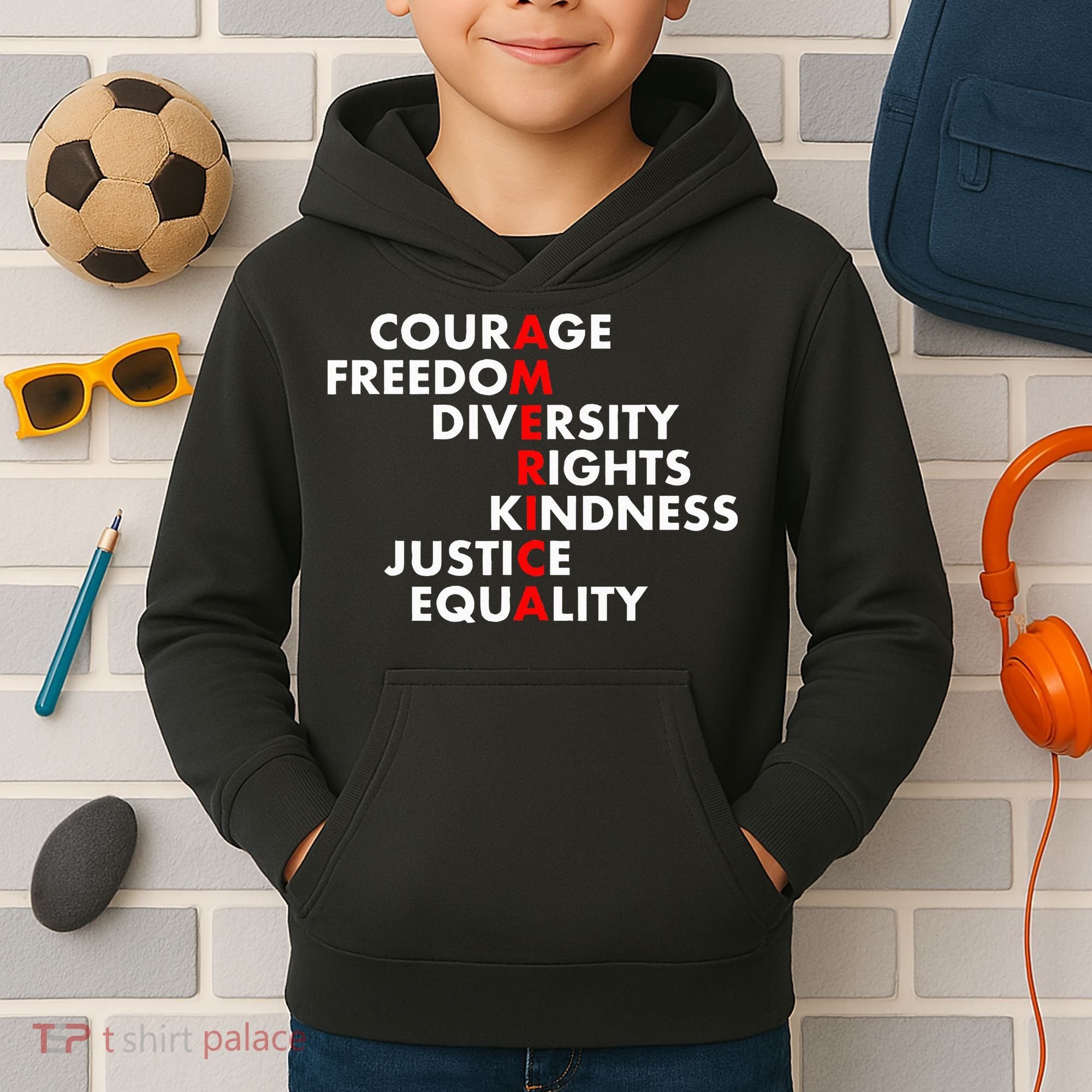 Anti Trump Resist Political Kids Hoodie