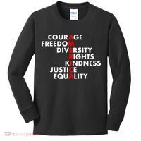 Anti Trump Resist Political Kids Long Sleeve Shirt thumb 0