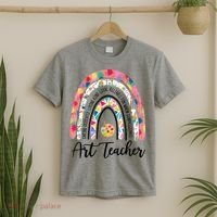 Art Teacher Rainbow Caring Dedicated Loving Vintage T-Shirt thumb 2