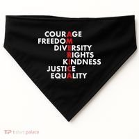 Anti Trump Resist Political USA-Made Doggie Bandana thumb 0