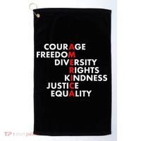 Anti Trump Resist Political Golf Towel thumb 0