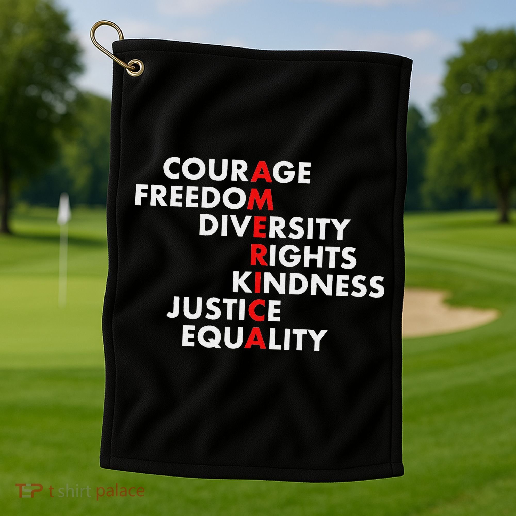 Anti Trump Resist Political Golf Towel