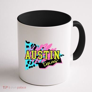 Austin Texas Retro 90s Coffee Mug back