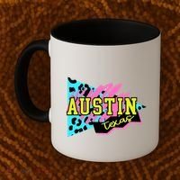 Austin Texas Retro 90s Coffee Mug thumb 2