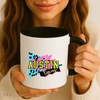 Austin Texas Retro 90s Coffee Mug thumb 3