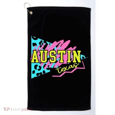Austin Texas Retro 90s Golf Towel