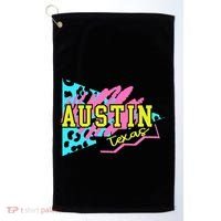 Austin Texas Retro 90s Golf Towel thumb 0