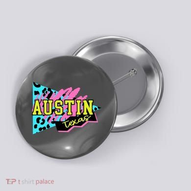 Austin Texas Retro 90s Button