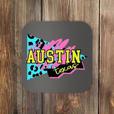 Austin Texas Retro 90s Coaster