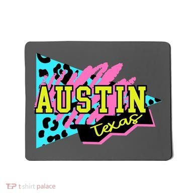 Austin Texas Retro 90s Mousepad
