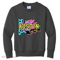 Austin Texas Retro 90s Kids Sweatshirt thumb 0