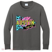 Austin Texas Retro 90s Kids Long Sleeve Shirt thumb 0