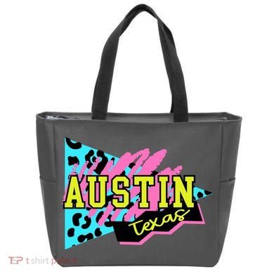 Austin Texas Retro 90s Tote Bag