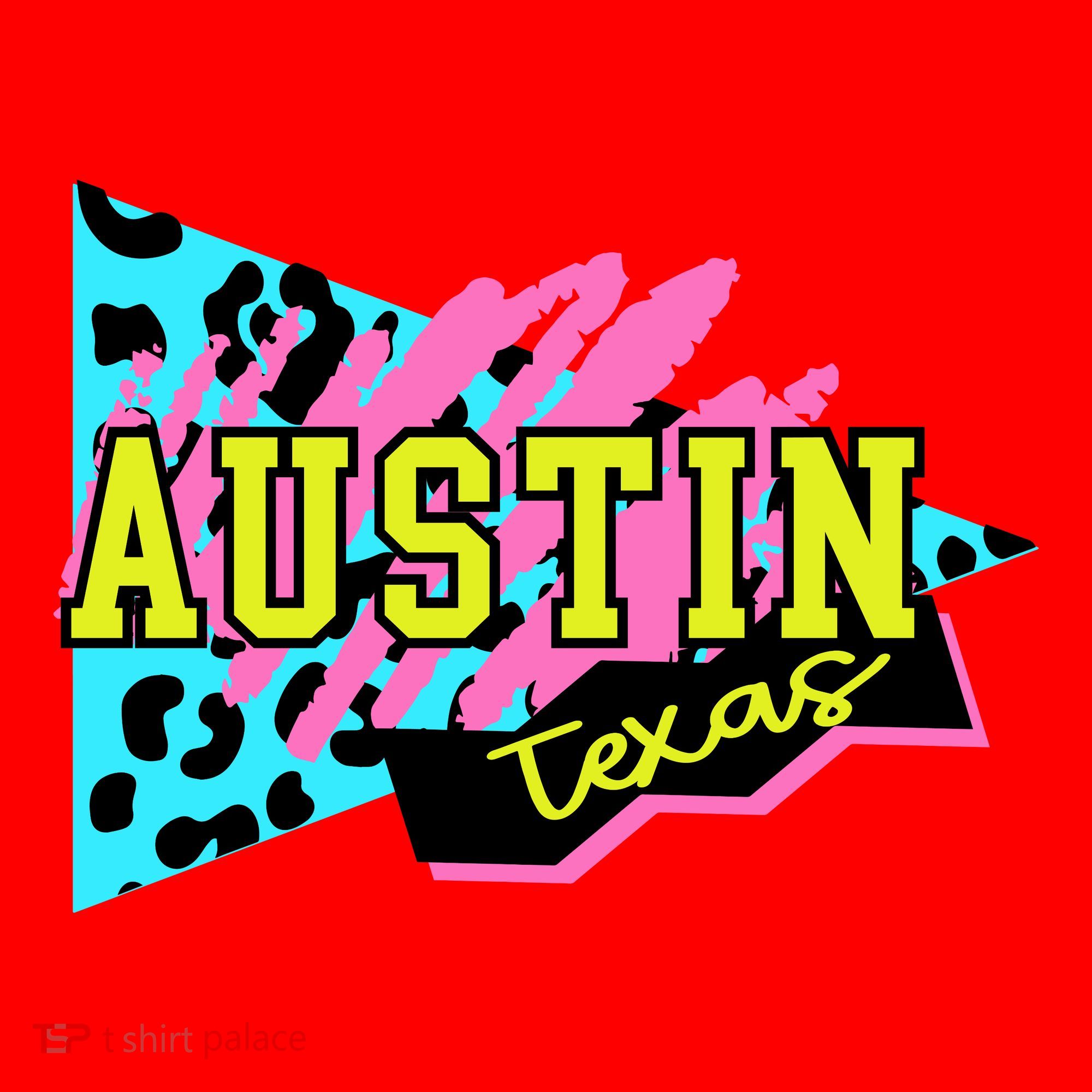 Austin Texas Retro 90s Santa Hat