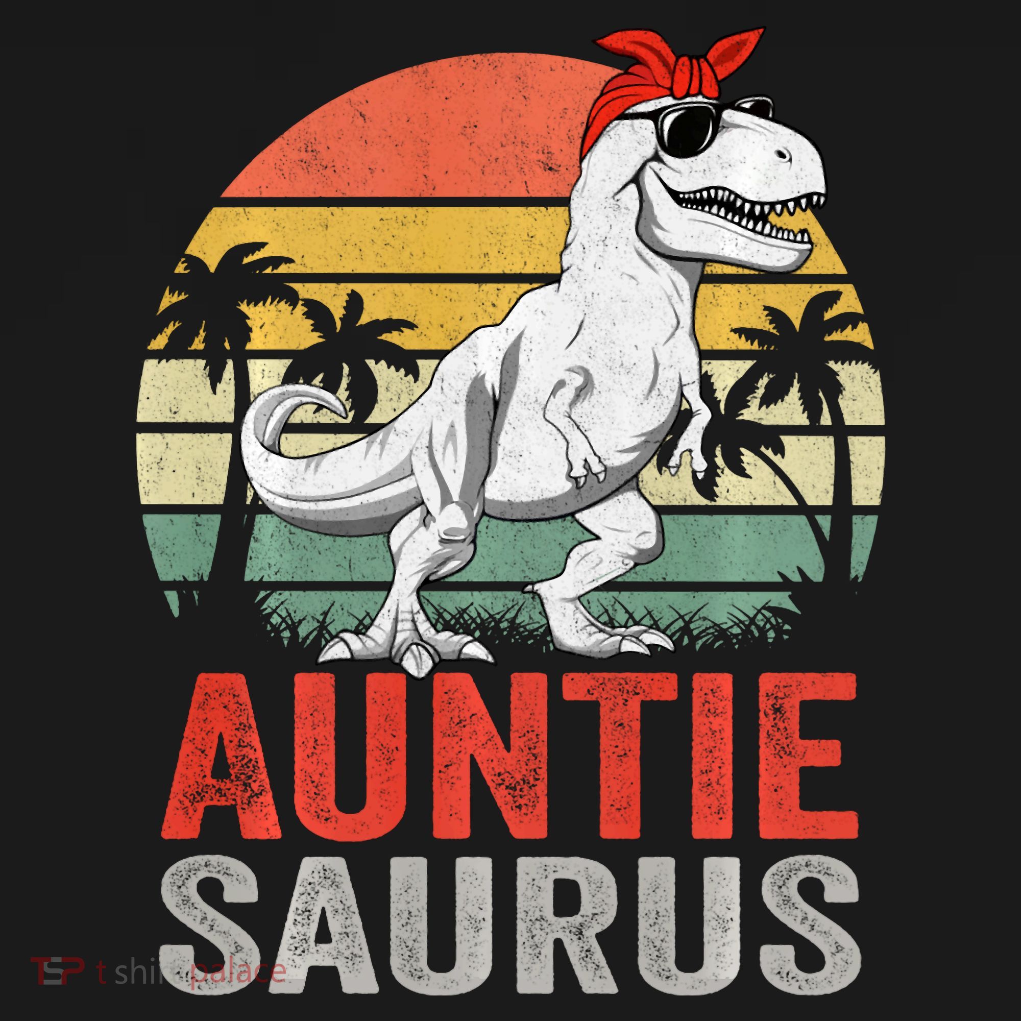 Auntiesaurus T Rex Dinosaur Auntie Saurus Family Matching Long Sleeve Sweatshirt