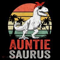 Auntiesaurus T Rex Dinosaur Auntie Saurus Family Matching Long Sleeve Coffee Mug thumb 5