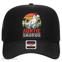 Auntiesaurus T Rex Dinosaur Auntie Saurus Family Matching Long Sleeve Hat thumb 0