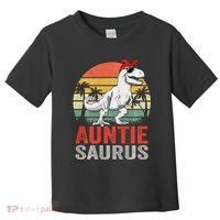 Auntiesaurus T Rex Dinosaur Auntie Saurus Family Matching Long Sleeve Toddler T-Shirt thumb 0
