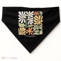 Anti Trump Subtle Not My President Flowers Statement USA-Made Doggie Bandana thumb 0