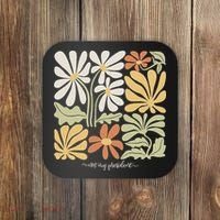 Anti Trump Subtle Not My President Flowers Statement Coaster thumb 0