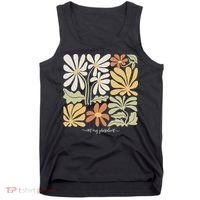 Anti Trump Subtle Not My President Flowers Statement Tank Top thumb 0