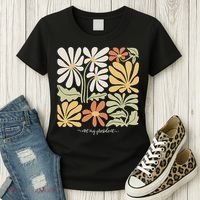 Anti Trump Subtle Not My President Flowers Statement Women's T-Shirt thumb 3