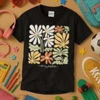 Anti Trump Subtle Not My President Flowers Statement Kids T-Shirt thumb 3