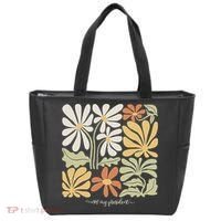Anti Trump Subtle Not My President Flowers Statement Tote Bag thumb 0